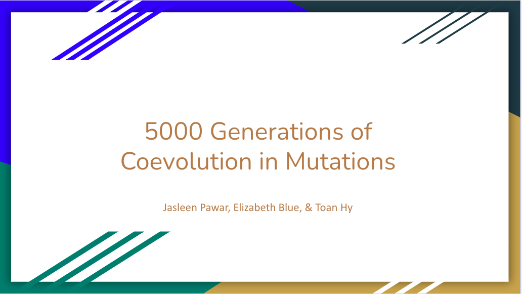 5000 Generations of Coevolution in Mutations poster